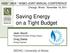 Saving Energy on a Tight Budget