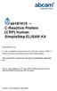 ab C-Reactive Protein (CRP) Human SimpleStep ELISA Kit