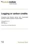 Logging or carbon credits