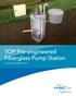 TOP Pre-engineered Fiberglass Pump Station
