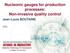 Nucleonic gauges for production processes: Non-invasive quality control Jean-Louis BOUTAINE