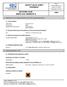 SAFETY DATA SHEET Revised edition no : 0 SDS/MSDS Date : 12 / 7 / 2012