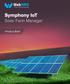 Symphony IoT. Solar Farm Manager. Product Brief