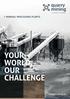 > MINERAL PROCESSING PLANTS YOUR WORLD, OUR CHALLENGE