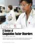 A Review of Coagulation Factor Disorders