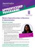 Modern Apprenticeships in Business & Administration