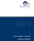 2015 ENERGY AGENCY ANNUAL REPORT