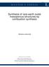 MASTER'S THESIS. Synthesis of rare-earth oxide mesoporous structures by combustion synthesis