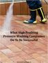 What High Profiting Pressure Washing Companies Do To Be Successful