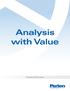Analysis with Value Product Overview