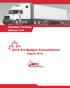 Canadian Trucking Alliance CTA Pre-Budget Consultations