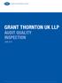 Financial Reporting Council GRANT THORNTON UK LLP AUDIT QUALITY INSPECTION