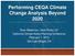 Performing CEQA Climate Change Analysis Beyond 2020
