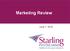 Marketing Review. June 7, 2016