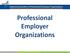 Professional Employer Organizations