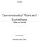 Environmental Plans and Procedures