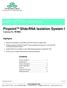 Pinpoint Slide RNA Isolation System I Catalog No. R1003