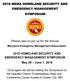 2018 MEMA HOMELAND SECURITY AND EMERGENCY MANAGEMENT SYMPOSIUM