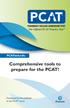 Comprehensive tools to prepare for the PCAT!