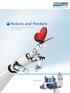 Robots and Feeders. Intelligent packing solutions by Hugo Beck. Friction feeder