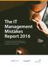 The IT Management Mistakes Report 2016