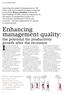 Enhancing management quality: