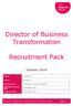 Director of Business Transformation. Recruitment Pack