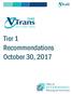 Tier 1 Recommendations October 30, 2017