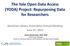 The Yale Open Data Access (YODA) Project: Repurposing Data for Researchers