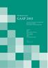 GAAP Introducing. A Survey of National Accounting Rules Benchmarked against International Accounting Standards