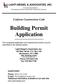 Building Permit Application