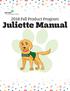 2018 Fall Product Program. Juliette Manual