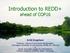 Introduction to REDD+ ahead of COP16