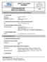 SAFETY DATA SHEET Revised edition no : 0 SDS/MSDS Date : 4 / 10 / 2012