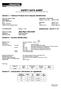 SAFETY DATA SHEET This SDS complies with REACH 1907/2006 and 2001/58/EC, GHS REVISION 5, OSHA 29CFR