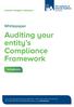 Auditing your entity s Compliance Framework