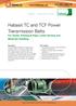 Habasit TC and TCF Power Transmission Belts