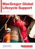MacGregor Global Lifecycle Support. Service portfolio