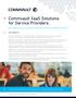 Commvault XaaS Solutions for Service Providers