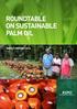 ROUNDTABLE ON SUSTAINABLE PALM OIL IMPACT REPORT 2014