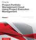 Oracle Project Portfolio Management Cloud Using Project Execution Management
