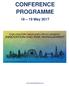 CONFERENCE PROGRAMME May