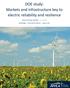 DOE study: Markets and infrastructure key to electric reliability and resilience