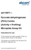 Pyruvate dehydrogenase (PDH) Combo (Activity + Profiling) Microplate Assay Kit