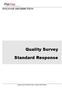 POLYONE DISTRIBUTION. Quality Survey. Standard Response. Quality Survey Standard Response April 4, 2016 REV 03