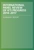 International panel review of KTI progress Summary report