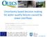 Uncertainty based decision making for water quality failures caused by sewer overflows