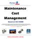 Maintenance Cost Management