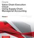 Oracle Value Chain Execution Cloud Using Supply Chain Managerial Accounting