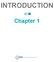 INTRODUCTION Chapter 1